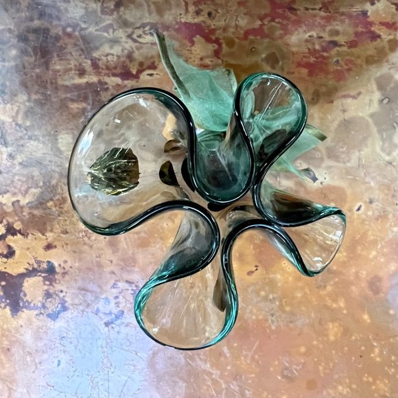 FIRM! RARE MacKenzie-Childs Glass Bud Vase - Picture 6 of 7